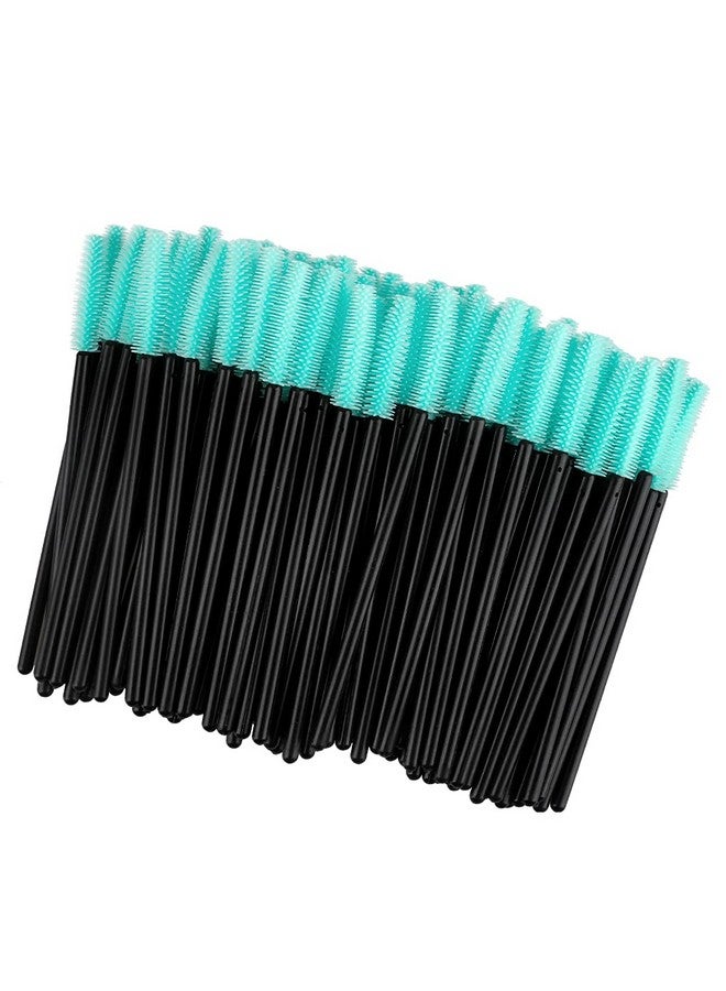 100Pcs Silicone Eyelash Brushes Mascara Brushes Wands Applicator Makeup Kits For Makeup Personal Care And Eyelash Extensions (Black)