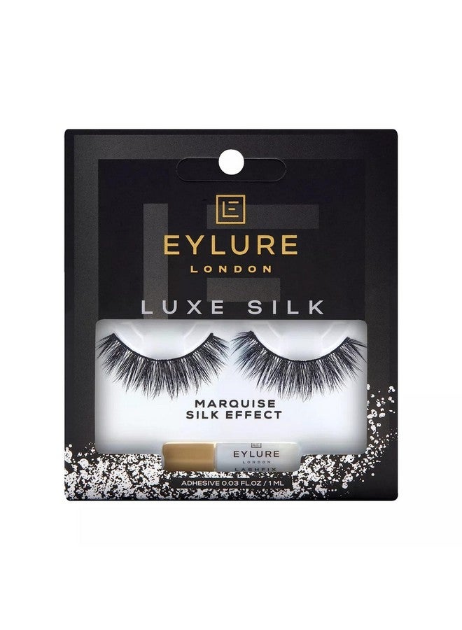 Luxe Silk Marquise Reusable Eyelashes Adhesive Included 1 Pair