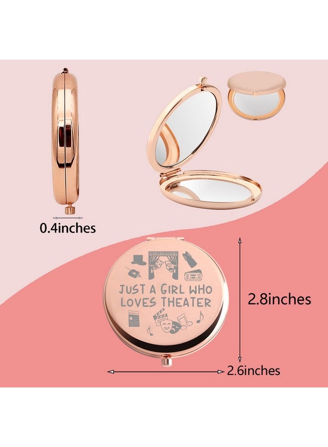 Drama Theatre Compact Makeup Mirror Drama Student Graduation Gift Drama Theater Gifts Just A Girl Who Loves Theater (Loves Theater Mirror)