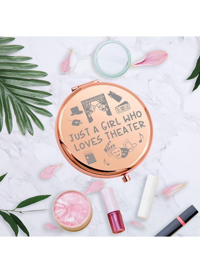 Drama Theatre Compact Makeup Mirror Drama Student Graduation Gift Drama Theater Gifts Just A Girl Who Loves Theater (Loves Theater Mirror)