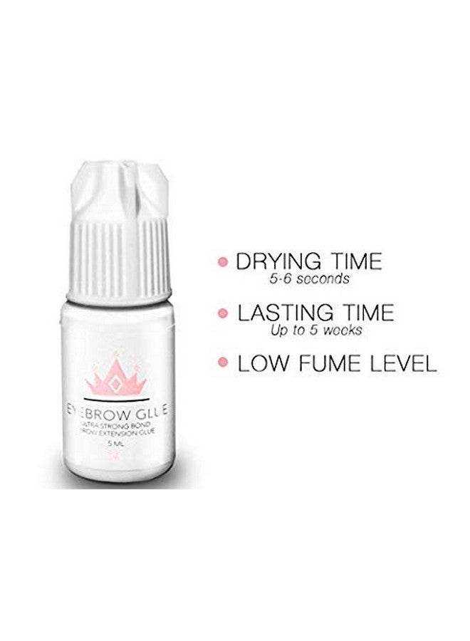 Eyebrow Extensions Kit With 1 X Trays Of Mink Eyebrows In Dark Brown Comes On Mixed Length Trays 58 Mm Mix Eyebrow Extension Glue Clear & Extension Tweezers By Kc Republic (Dark Brown Blue Tweezer)