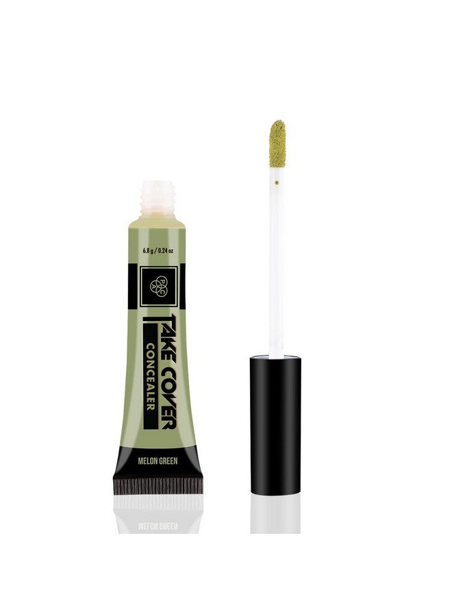 Take Cover Concealer For Face Makeup Creaseless & High Coverage Blendable Color Corrector Poreless Lightweight Highlighting & Contour Dark Circles & Fine Lines 19 (Melon Green)