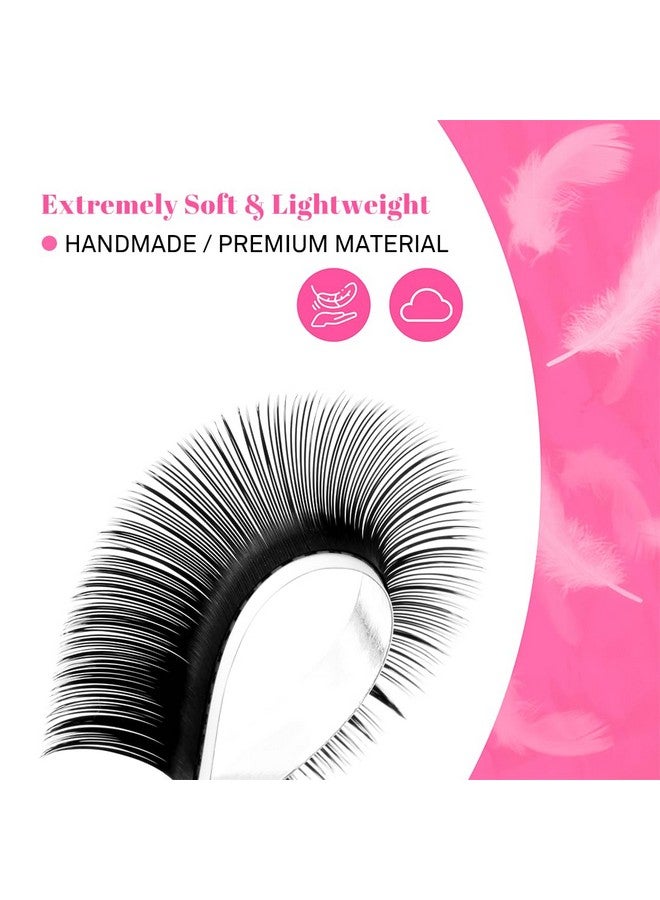 Cashmere Lash Extensions Super Matte Black Classic Lash Extensions Cc Curl 0.03Mm Thickness 1419Mm Individual Volume Lash Extensions For Professional Salon Use(0.03Cc1419Mm)