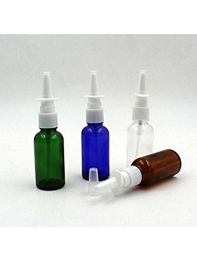 30Ml 6Pcs /1 Ounce Amber Glass Empty Nasal Sprayers Bottle