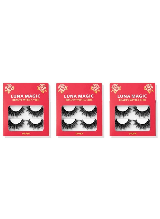 Diosa Faux Mink Wispy Lashes Reusable 3 Pack