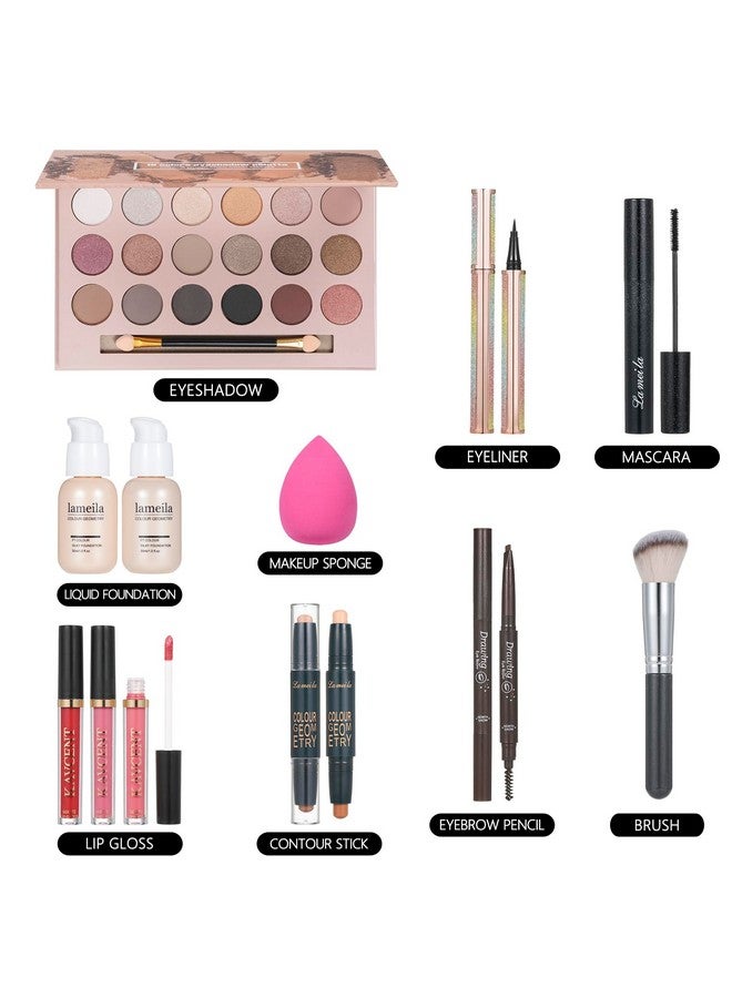 Makeup Kits Makeup Kit For Women Full Kit Makeup Sets For Teens Make Up Kit For Teens Girls Teenagers Gift 18 Color Eyeshadow Palette Lipgloss Makeup Sets For Women Make Up Kit