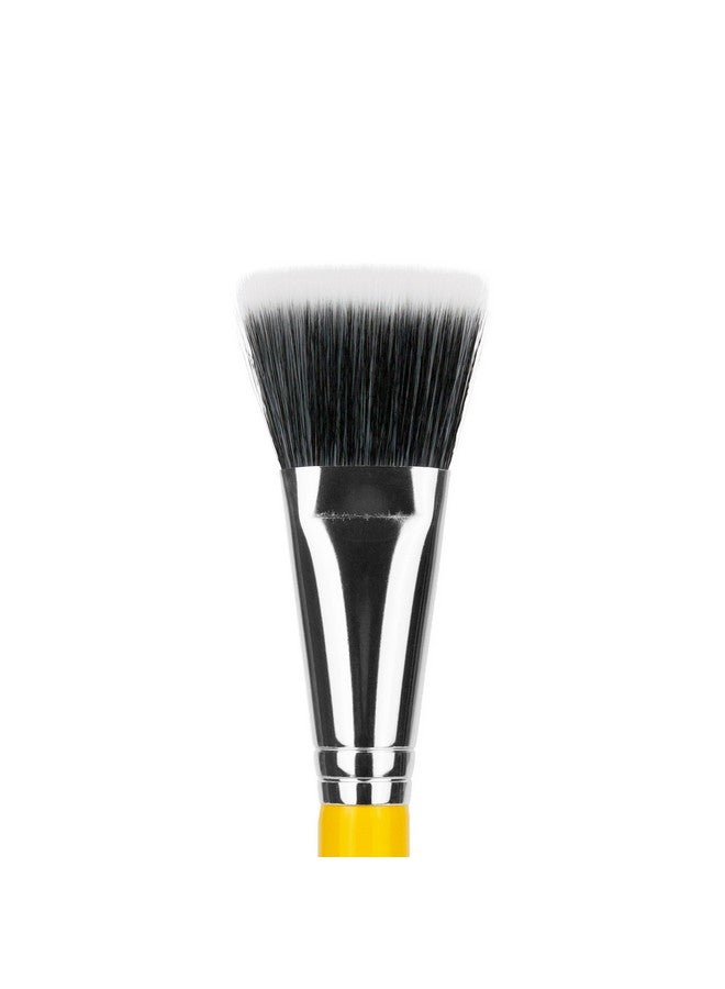 Professional Makeup Brush Studio Series 966 Duo Fibre Face Shading With Soft Synthetic Fibers For Effortless Blending Contouring And Shading (Yellow 1Pc)