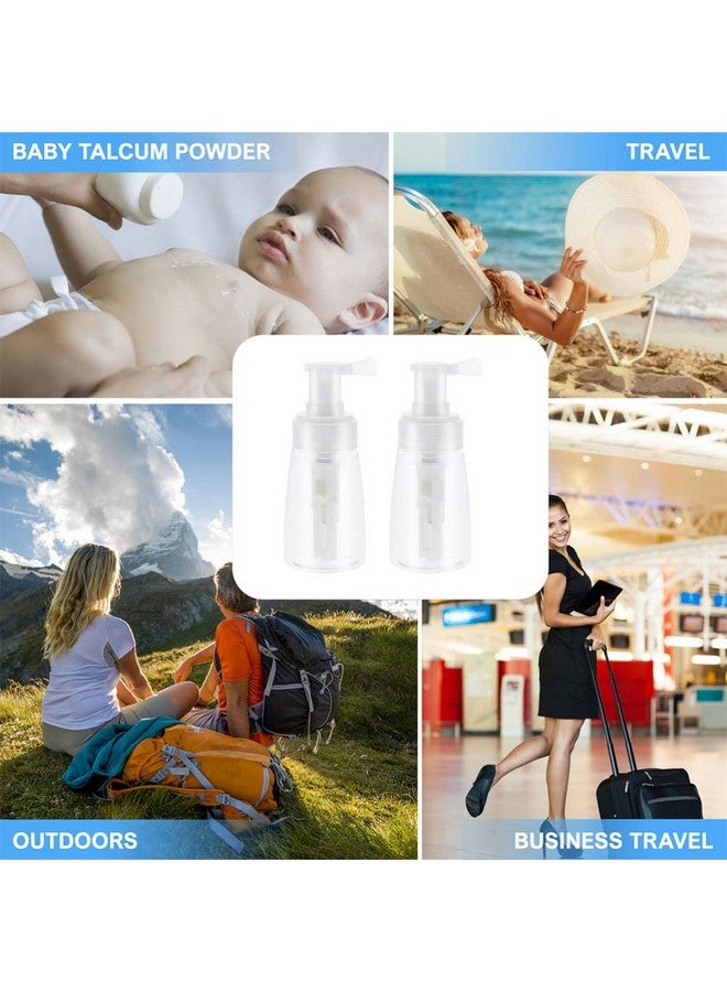 Empty Powder Bottle 2Pcs Empty Powder Travel Cosmetics Blower Barber Powder Spray Bottle Baby Powder Bottles Hair Spray Bottles Plastic Spray Bottles For Barber Shop Powder Spray Container