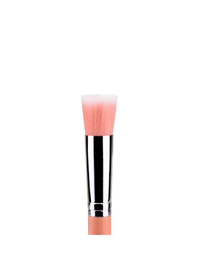 Professional Makeup Brush Pink Bambu Series 953 Duet Fiber Foundation With Soft Synthetic Fibers For Precise Application Of Foundation (Pink 1Pc)