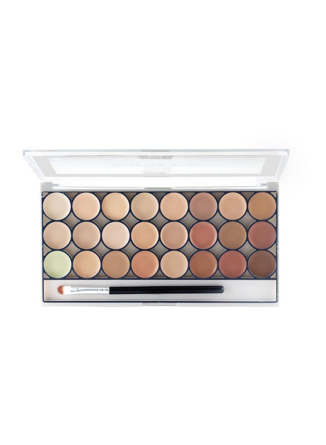 24 Shade Agory Cream Contour Palette With Brush Easy To Blend Contour Kit For Women (70.0 Gm) (Shade01)