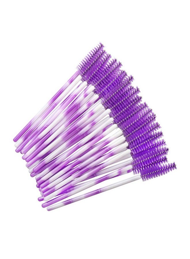 300 Pack Mascara Wands Disposable Eyelash Brush For Extensions Lash Applicators Tool Kit Deep Purple