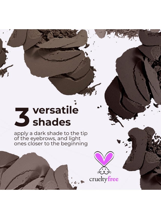 402 The Brow Bar Eyebrow Palette Dark Brown Long Lasting & Natural Finish Nourishing &Softening Easily Blennds & Dualended Applicator Eyebrow Palette For Women 4.5G
