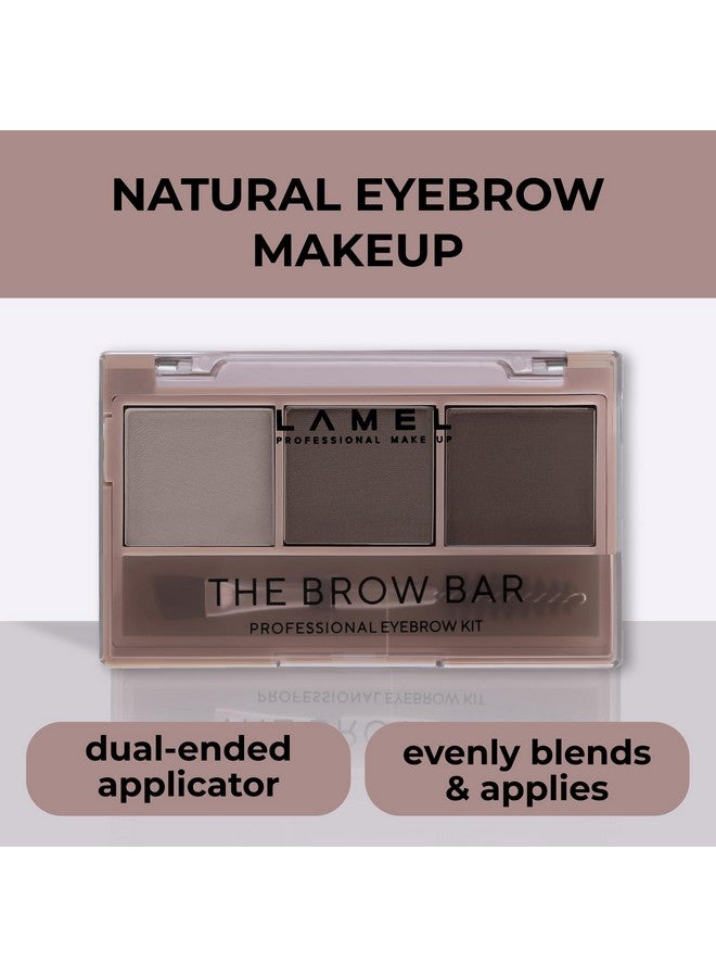 402 The Brow Bar Eyebrow Palette Dark Brown Long Lasting & Natural Finish Nourishing &Softening Easily Blennds & Dualended Applicator Eyebrow Palette For Women 4.5G