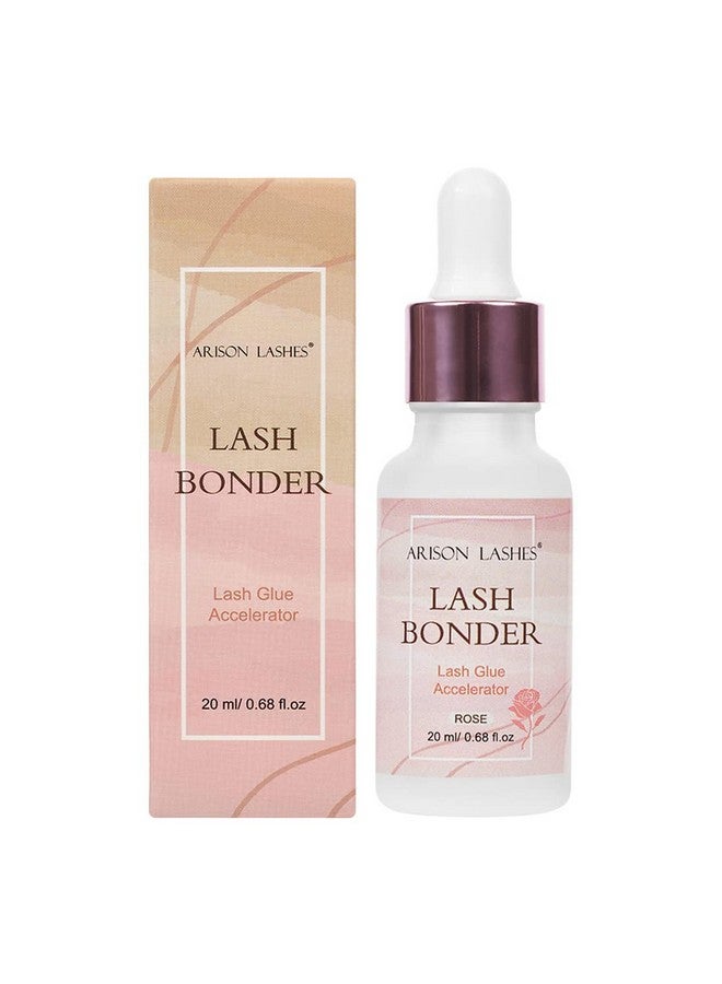 Arison Lash Bonder For Eyelash Extensions Super Bonder For Lash Extensions Lash Glue Accelerator Lash Sealant Waterproof Oil Proof Sealer Adhesive For Eyelash Extensions Longer Retention 20Ml Rose