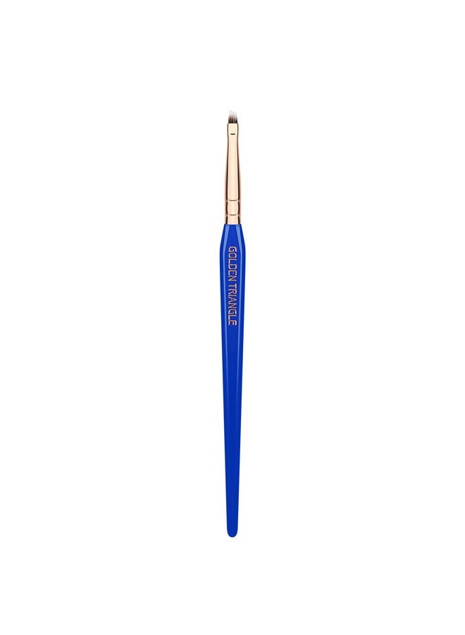 Professional Makeup Brush Golden Triangle 760 Liner/Brow With All Vegan And Soft Synthetic Fibers For Eyes & Brows (Blue 1Pc)