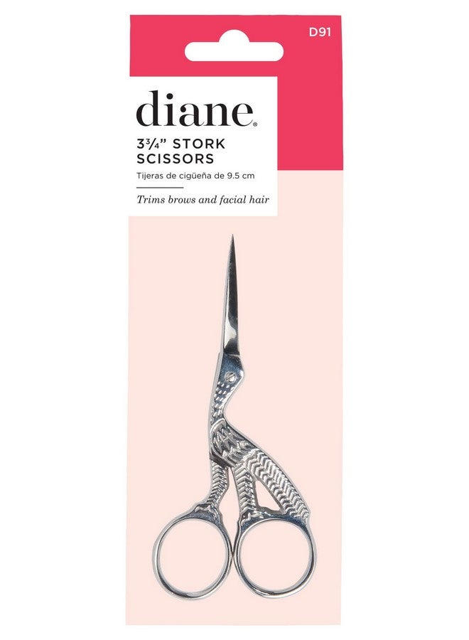 Stork Scissors For Eyebrows Silver 3.75