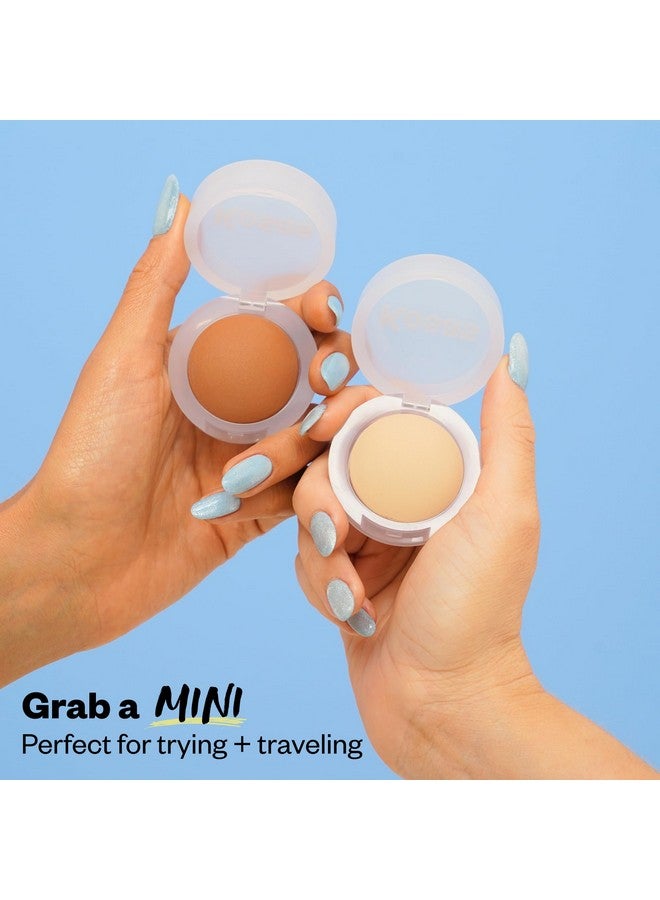 Mini Cloud Set Face Setting Powder Smoothing Shine Control Soft Sheer Setting Translucent Makeup Finish Portable & Longlasting (Breezy)