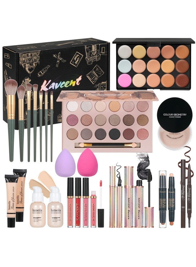 Makeup Sets Teens Makeup Kit For Women Full Kit Makeup Kits For Women Gift Eyeshadow Palette Concealer Palette Lipgloss Foundation Concealer Powder