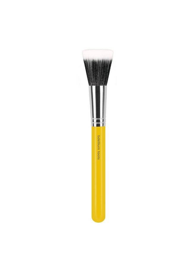 Professional Makeup Brush Studio Series 955 Finishing With Soft Synthetic Fibers For Stippling Lightweight Application (Yellow 1Pc)