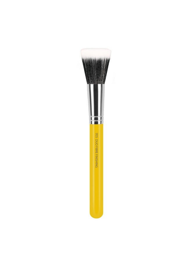 Professional Makeup Brush Studio Series 955 Finishing With Soft Synthetic Fibers For Stippling Lightweight Application (Yellow 1Pc)