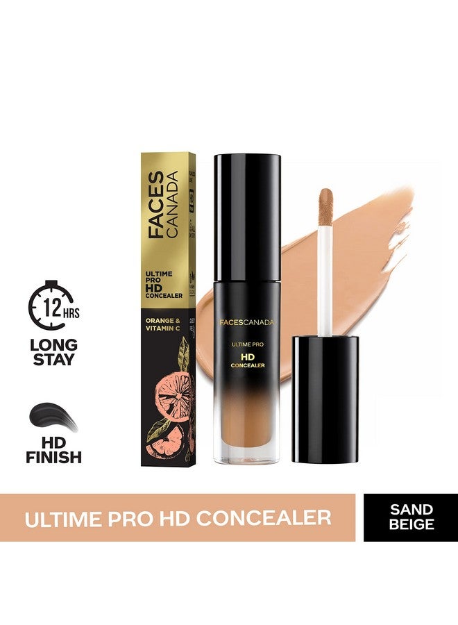 Ultime Pro Hd Medium Coverage All Skin Type Concealer Honey Creme 02 3.8Ml Natural Matte Finish 12Hr Long Stay Blemishes Blends Easily Orange & Vitamin C Enriched