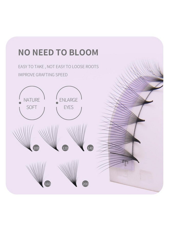 Premade Fans Eyelash Extensions 12D Thickness 0.05 D Curl 815Mm Mix Short Stem Pointy Base Premade Volume Lash Extensions C D Curl(12Dd0.05815Mm Mix)