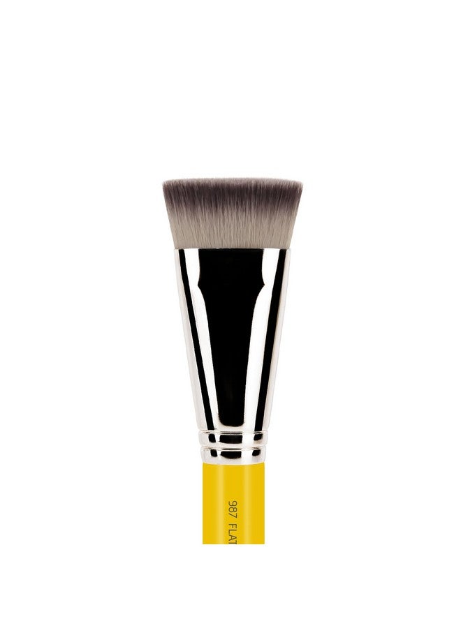 Professional Makeup Brush Studio Series 987 Face Blending With Soft Synthetic Fibers For Sculpting Cheekbones And Adding Dimension (Yellow 1Pc)