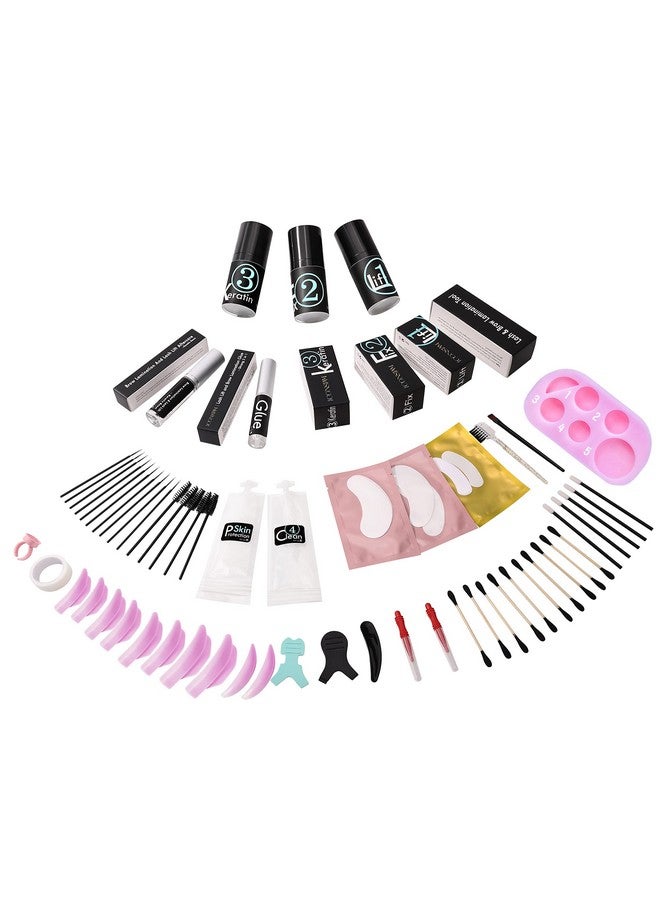 Lash Lift Brow Lamination Kit 7 Minutes Perm Lash Rapid Eyelash Perming Kit With Silicone Shield & Tool Durable Lash Lifts Curling Lash 6 Week Full Eyebrow Lamination Set Diy At Home Easily