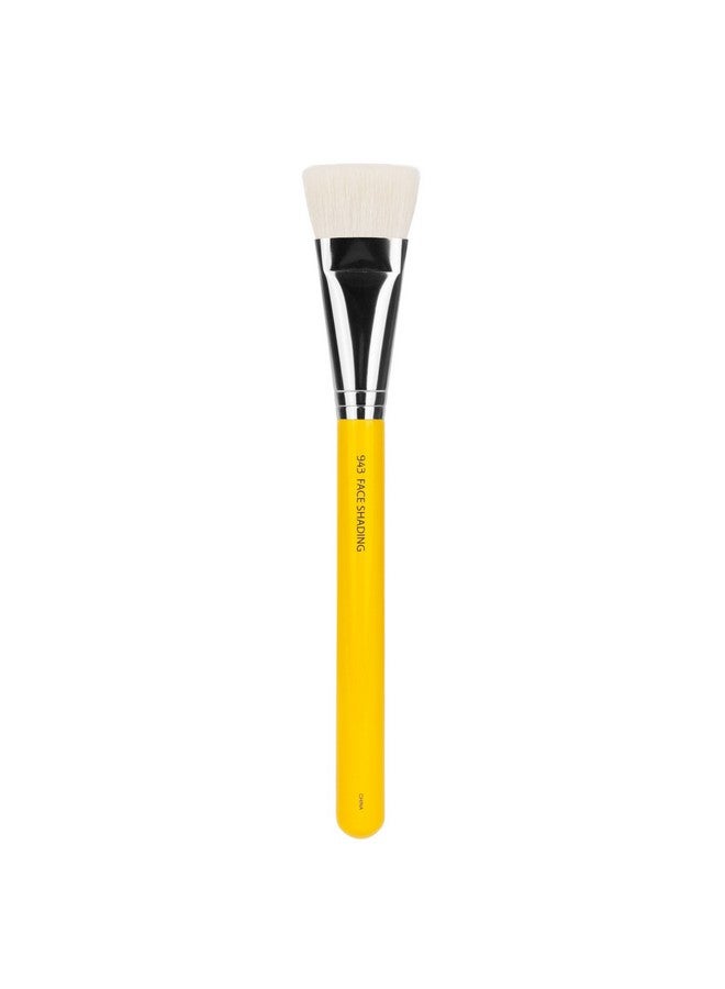 Professional Makeup Brush Studio Series 943 Face Shading With Mix Of Soft Synthetic & Natural Fibers For Perfect Finish (Yellow 1Pc)