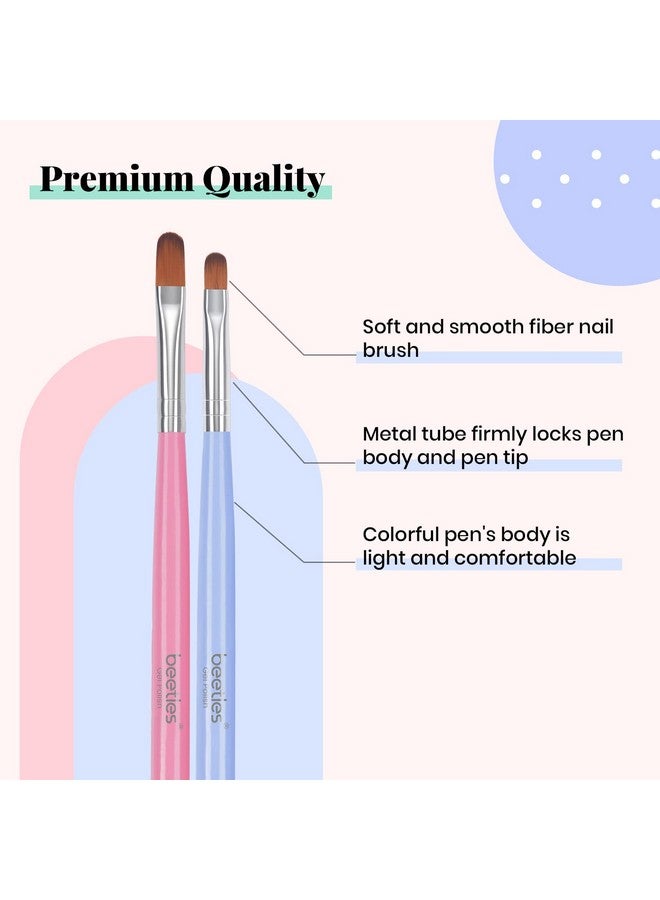 Beetles Gel Nail Brush 7Pcs Nail Art Brushes Nail Art Tips Nail Brushes For Nail Art Nail Painting Brush Pen Set For Home And Salon Use Decoration