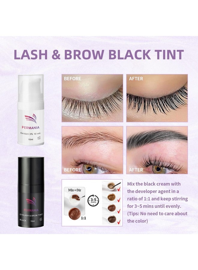 Lash Perm And Black Kitsalon Grade Supplies For Eyelash Lift And Brow Lamination Black Tint With Lash Lift Balm 4 In 1 Fast Quick Curling & Coloring Natural Result Hair Color Developers