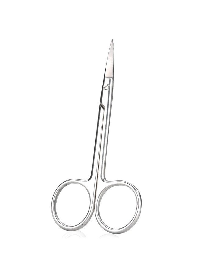 Facial Hair Small Grooming Scissors For Men Women Eyebrow Nose Hair Mustache Beard Eyelashes Ear Trimming Kit Fine Straight Tip Clippers For Hair Cutting Stainless Steel 1Pc