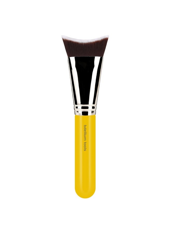 Professional Makeup Brush Studio Series 989 Inverted Face Blending With Soft Synthetic Fibers For Blending (Yellow 1Pc)