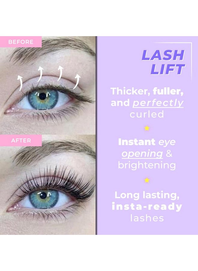 Lash Lift Kit With Keratin By Cici Instant Perming Lifting & Curling For Eyelashes Long Lasting Professional Salon Results For A Supermodel Look Includes Glue Supplies And Expert Instructions