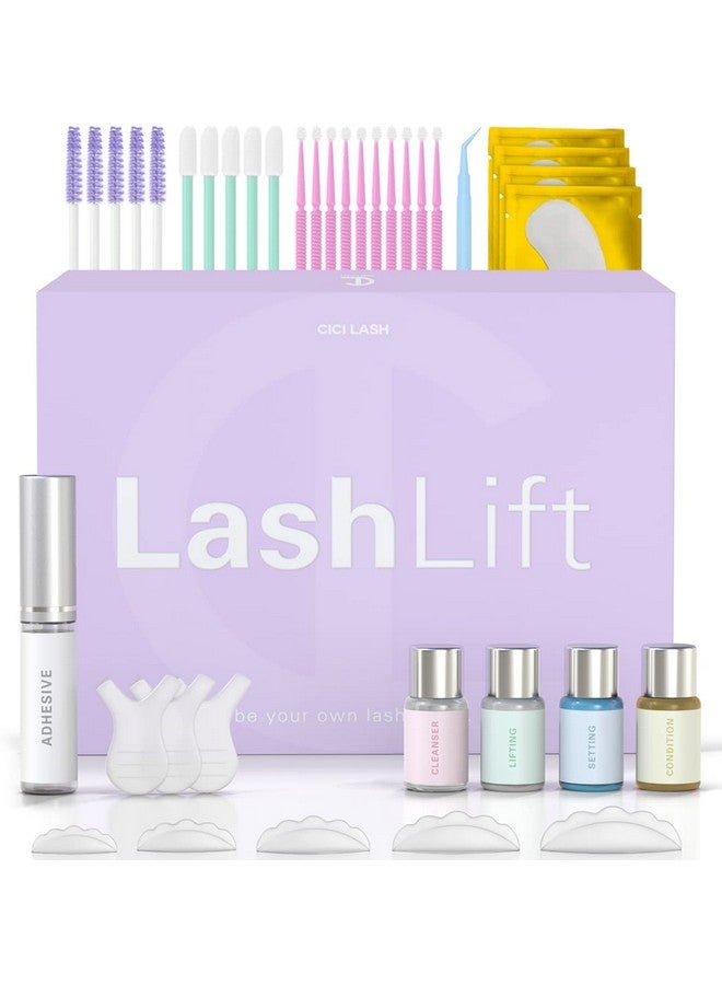Lash Lift Kit With Keratin By Cici Instant Perming Lifting & Curling For Eyelashes Long Lasting Professional Salon Results For A Supermodel Look Includes Glue Supplies And Expert Instructions