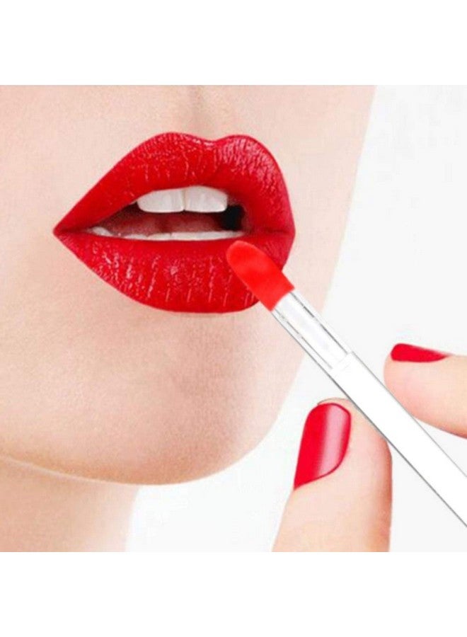 300 Pieces Disposable Lip Brushes Premium Lipstick Gloss Wands Applicator Makeup Tool Kits Clear Handle