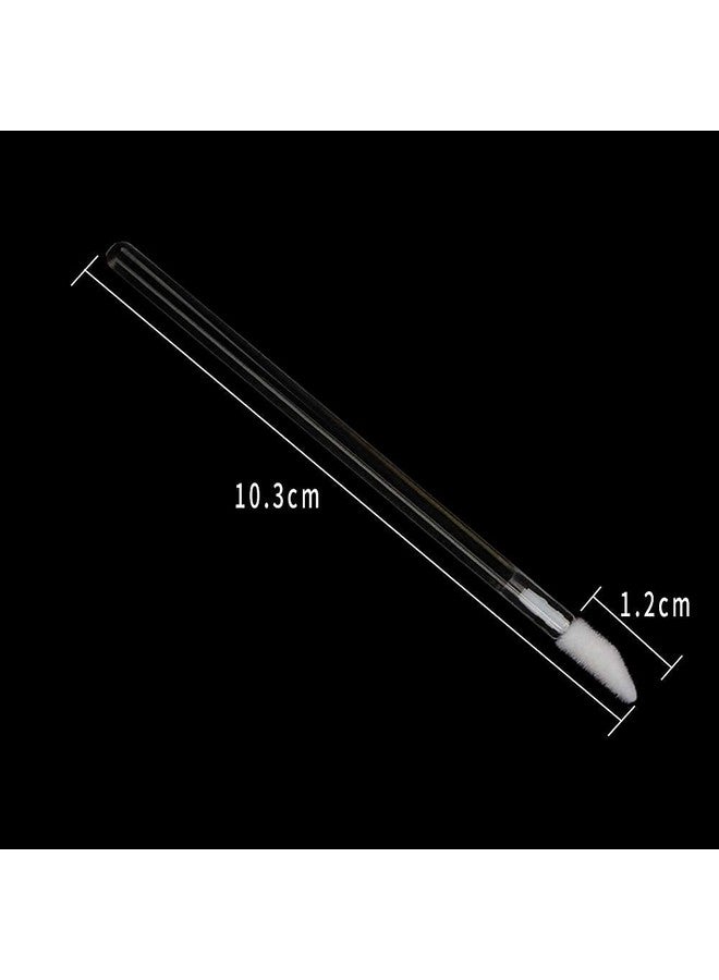 300 Pieces Disposable Lip Brushes Premium Lipstick Gloss Wands Applicator Makeup Tool Kits Clear Handle