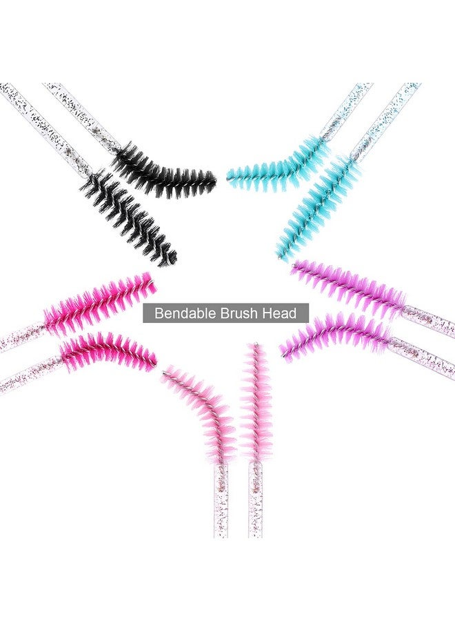 1000 Disposable Mascara Wands Eyelash Brush Spoolies For Eyebrow Eye Lash Extension Colorful