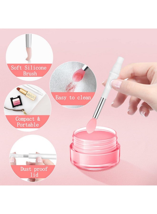 Silicone Lip Brushes 8 Pcs Makeup Beauty Lipstick Brushes With Cap Lip Applicator Brushes For Lipstick Lip Gloss Lip Mask Eyeshadow Multicolored