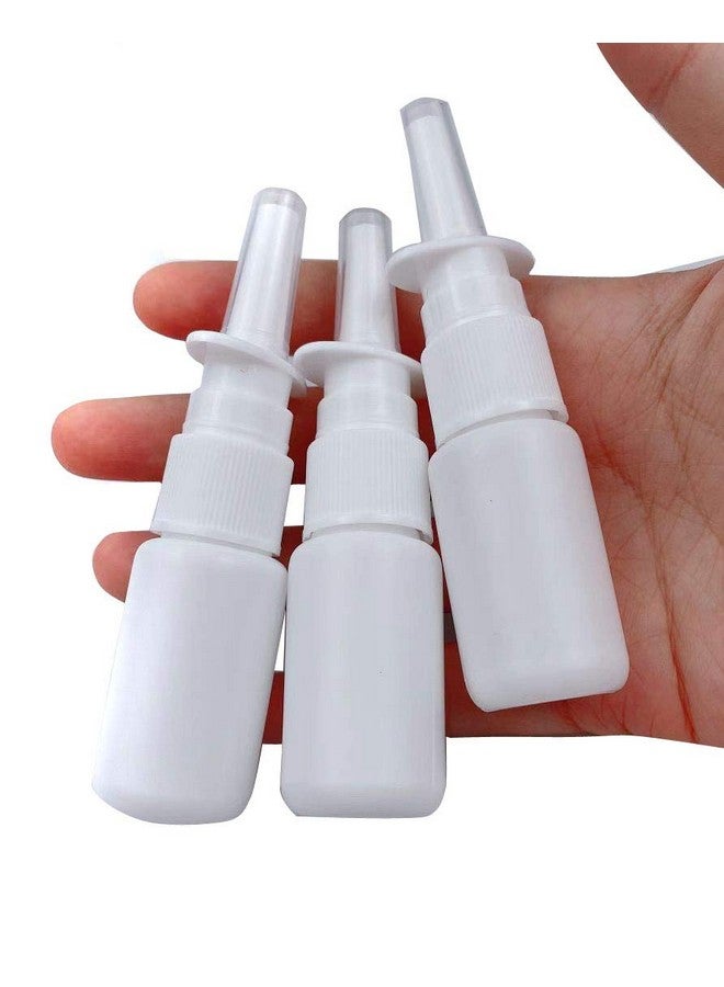 12Pcs Empty Refillable Portable Plastic Nasal Pump Sprayers Spray Bottle Makeup Water Container Jar Pot For Colloidal Silver And Saline Applications Home And Travel Use (30Ml)