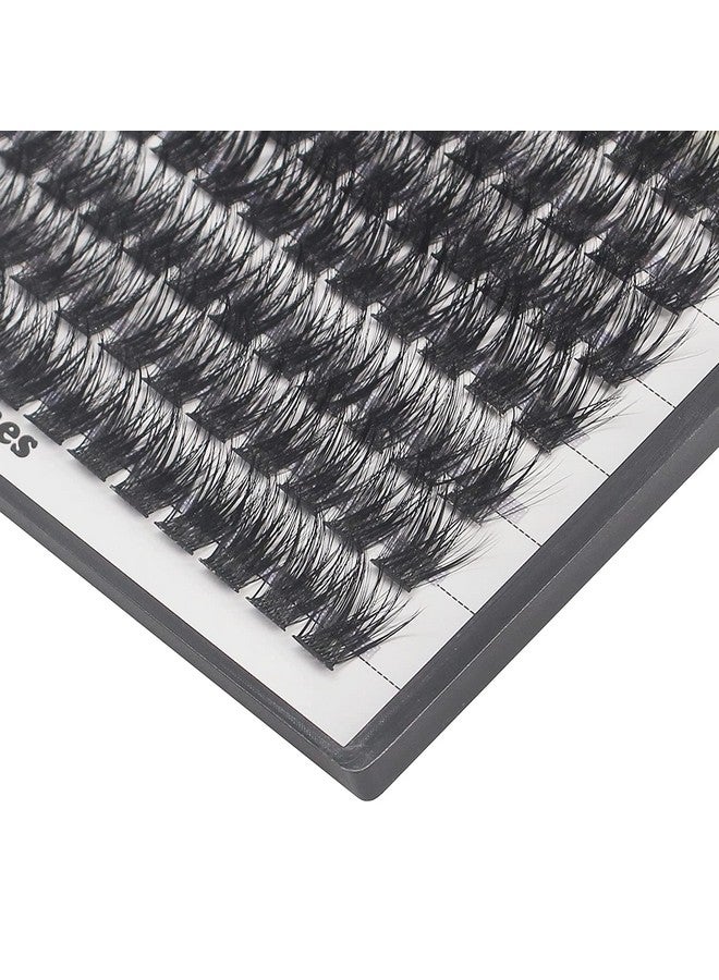 Large Pack Wide Stem Cluster Eyelashes D Curl 1020Mm Available Handmade D Curl Wide Stem Individual False Eyelashes 5D Volume Diy Eye Lashes Extensions Beauty Tools (14Mm)