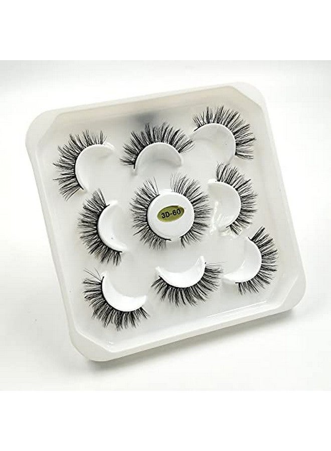 Wholesale 5 Pairs 25Mm 3D Fluffy False Eyelashes Natural Faux Mink Strip Exquisite Packaging (5D23)