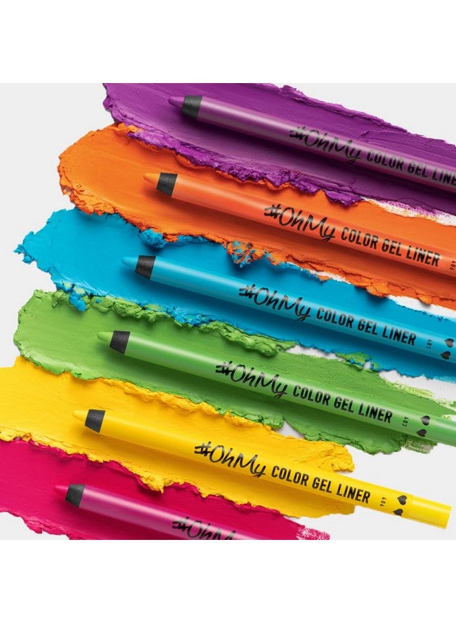 406 Oh My Color Gel Eyeliner Orange Creamy Texture Hypoallergenic & Super Long Lasting Eyeliner Glides Effortlessly Vibrant Shades Crueltyfree Eyeliner Waterproof Pencil 1.4Gm