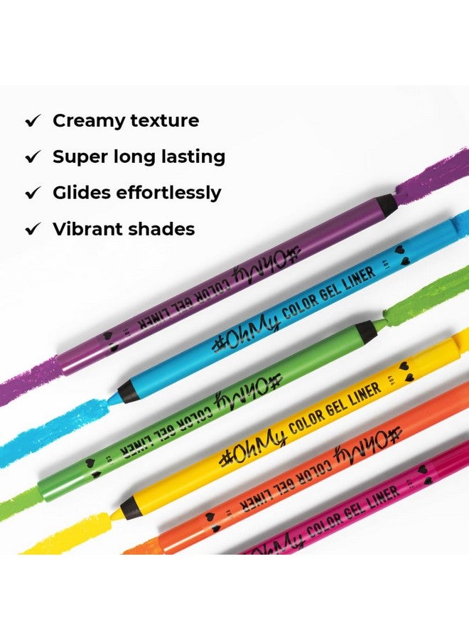 406 Oh My Color Gel Eyeliner Orange Creamy Texture Hypoallergenic & Super Long Lasting Eyeliner Glides Effortlessly Vibrant Shades Crueltyfree Eyeliner Waterproof Pencil 1.4Gm