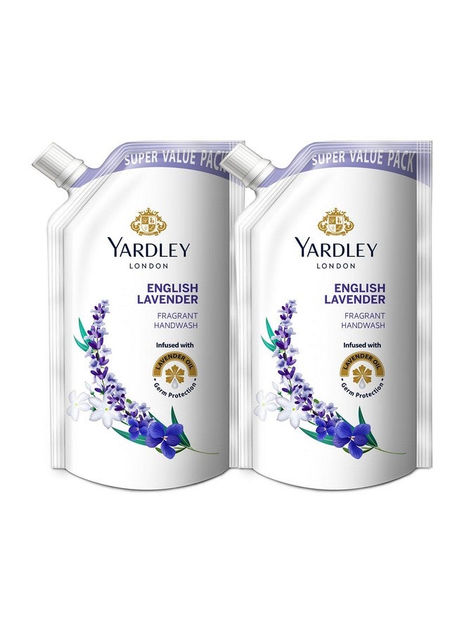 London English Lavender Hand Wash Pouch 675Ml / 725Ml(Pack Of 2)