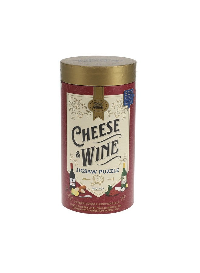 Cheese + Wine 500 Piece Jigsaw Puzzle