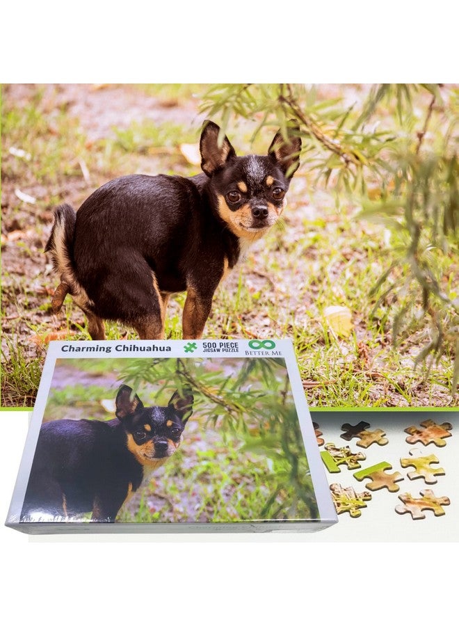 Prank Puzzle Surprise Pooping Chihuahua 500 Piece Puzzle. Prank Gift Pooping Dogs Puzzle Gag Gifts For Adults & Teens. Pooping Puppy Funny Puzzles (Pooping Chihuahua Prank Puzzle)