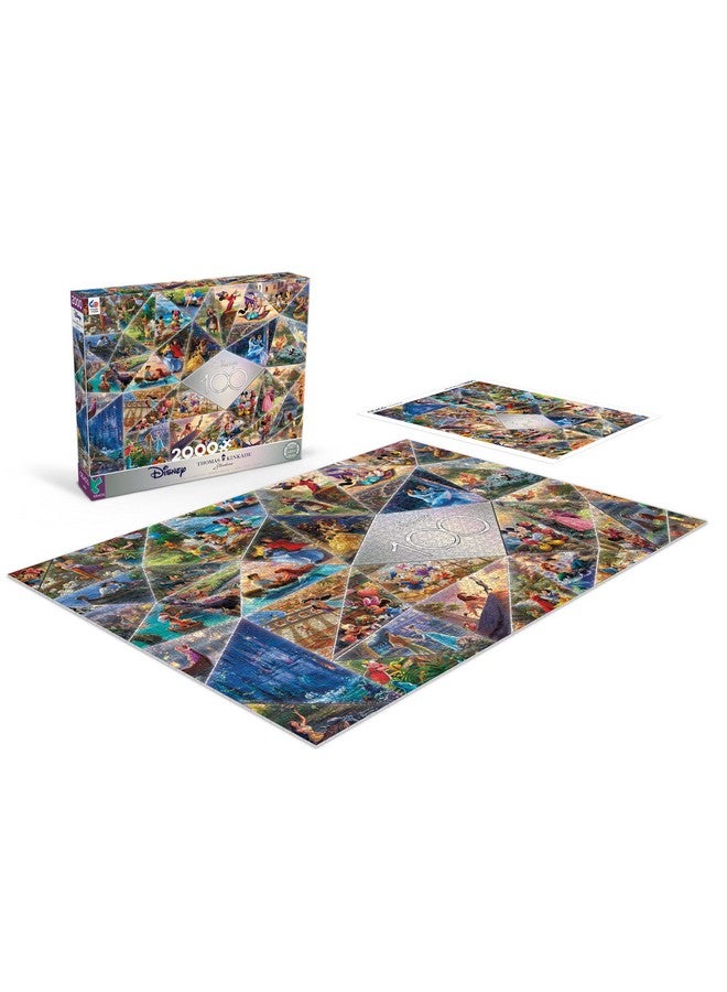 Disney'S 100Th Anniversary Thomas Kinkade 100Th Anniversary Collage 2000 Piece Jigsaw Puzzle 38 X 26