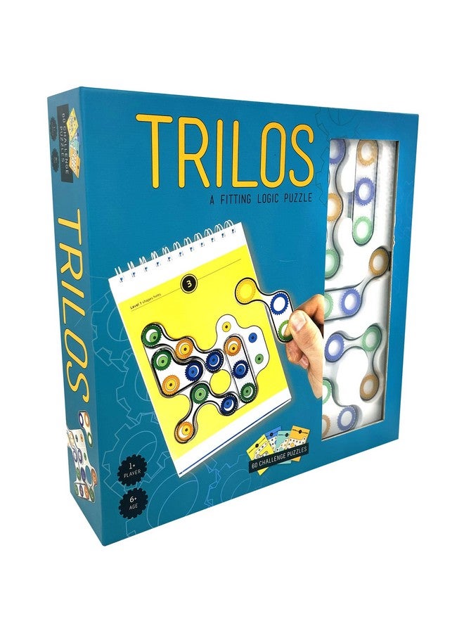 Trilos Logic Puzzle 1+ Player Ages 6+ Logic Game Puzzle Game Brain Teaser Single Player Shape Game 10 Levels 60 Challenge Puzzles