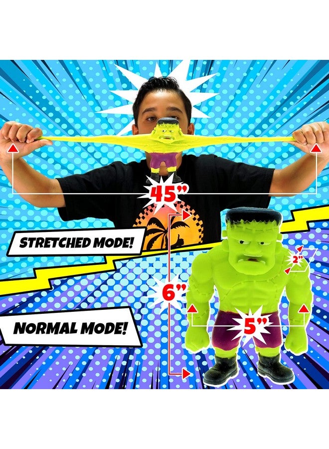 Squishy Monster 6 Inch (3 Stretchy Toys Assorted) Stretch Action Figures & Bendy Toys For Kids. Stress Relief Fidget Toys. Anger Management Toys. Superhero Party Favors. 43063S